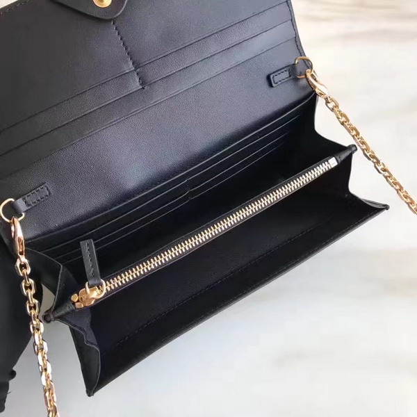 Fendi Wallet On Chain in Black Calfskin For Sale
