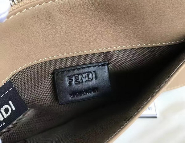 Fendi Wallet On Chain in Tan Leather with Multicoloured Studs For Sale