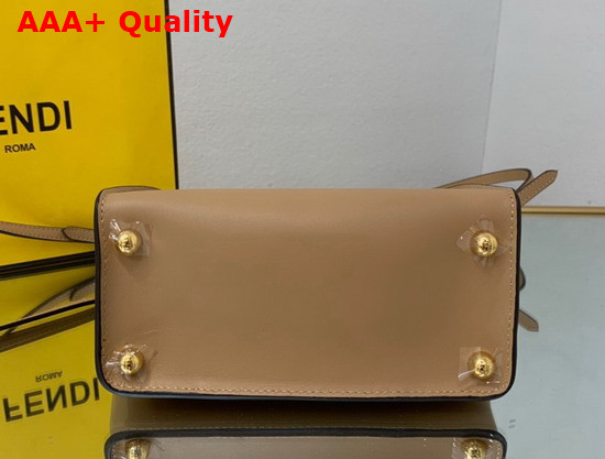 Fendi Way Small Beige Leather Bag Replica