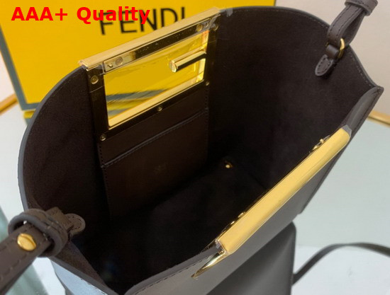 Fendi Way Small Dark Brown Leather Bag Replica