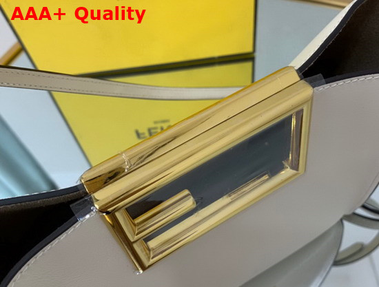 Fendi Way Small White Leather Bag Replica