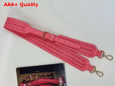Fendi Woven Leather Shoulder Strap in Pink Replica