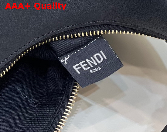 Fendigraphy Medium Leather Bag in Black Leather Replica