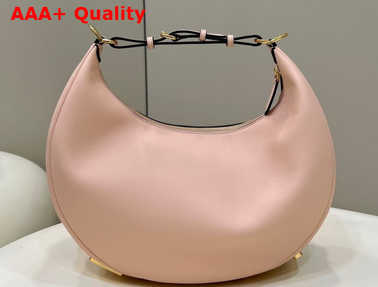 Fendigraphy Medium Leather Bag in Pink Replica