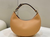 Fendigraphy Small Brown Leather Bag Replica