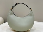 Fendigraphy Small Green Leather Bag Replica
