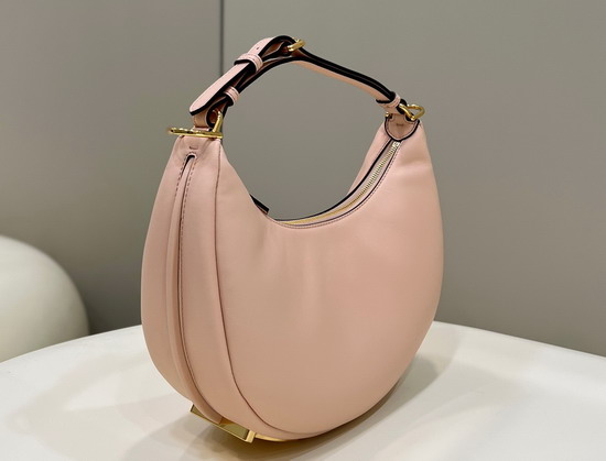 Fendigraphy Small Pink Leather Bag Replica