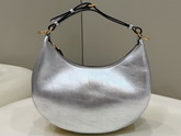 Fendigraphy Small Silver Leather Bag Replica