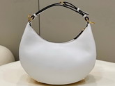 Fendigraphy Small White Leather Bag Replica