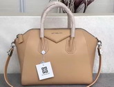 Givenchy Big Antigona Bag in Beige Goatskin Silver Hardware For Sale