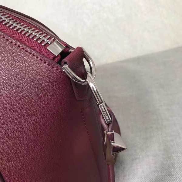 Givenchy Big Antigona Bag in Bordeaux Goatskin Silver Hardware For Sale