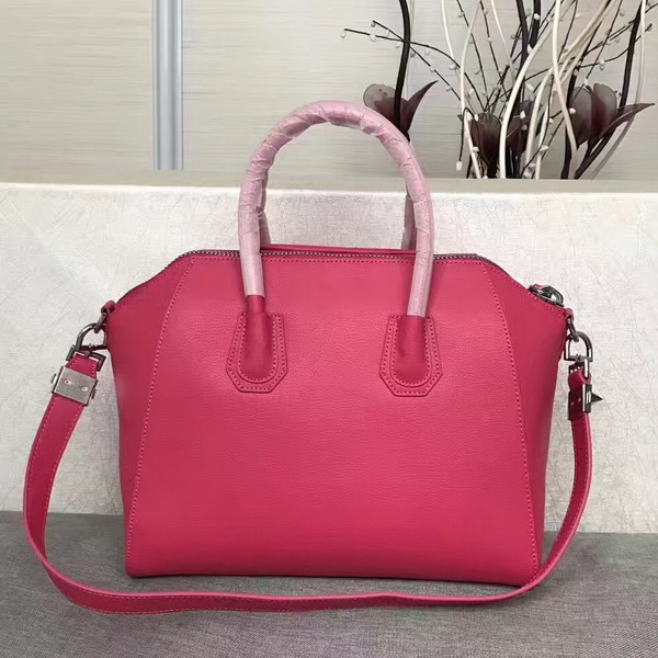 Givenchy Big Antigona Bag in Fuchsia Goatskin Silver Hardware For Sale