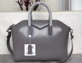 Givenchy Big Antigona Bag in Grey Shiny Smooth Calfskin Silver Hardware For Sale