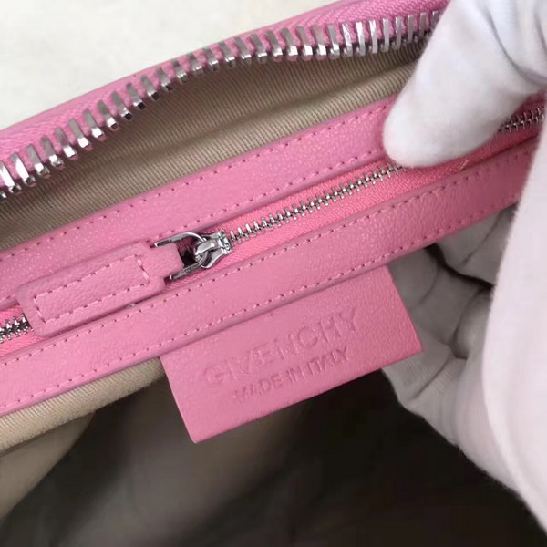 Givenchy Big Antigona Bag in Pink Goatskin Silver Hardware For Sale