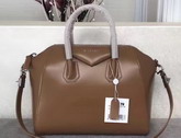Givenchy Big Antigona Bag in Tan Shiny Smooth Calfskin Silver Hardware For Sale