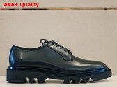 Givenchy Combat Derby Shoes in Black Leather Replica