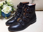 Givenchy Elegant Studs Ankle Boots in Black Smooth Maremma Leather For Sale