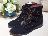 Givenchy Elegant Studs Ankle Boots in Black Suede Calfskin For Sale