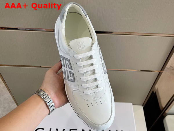 Givenchy G4 Sneakers in White and Grey Leather Replica
