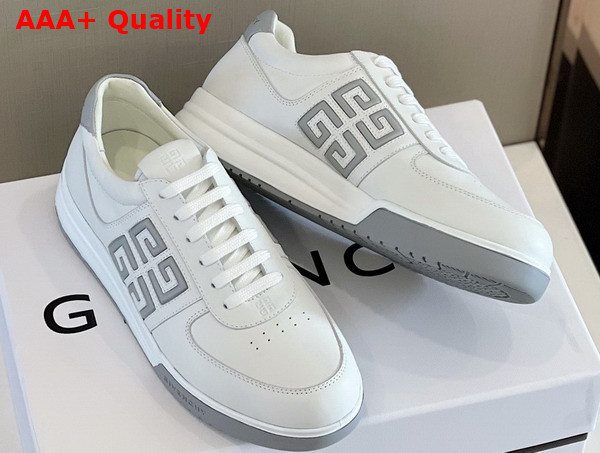 Givenchy G4 Sneakers in White and Grey Leather Replica