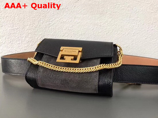Givenchy GV3 Belt Bag in Black Leather and Suede Replica