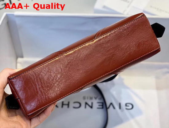 Givenchy ID Crossbody Bag in Burgundy Aged Leather Replica