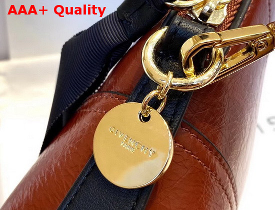 Givenchy ID Crossbody Bag in Burgundy Aged Leather Replica