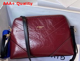 Givenchy ID Crossbody Bag in Dark Red Aged Leather Replica