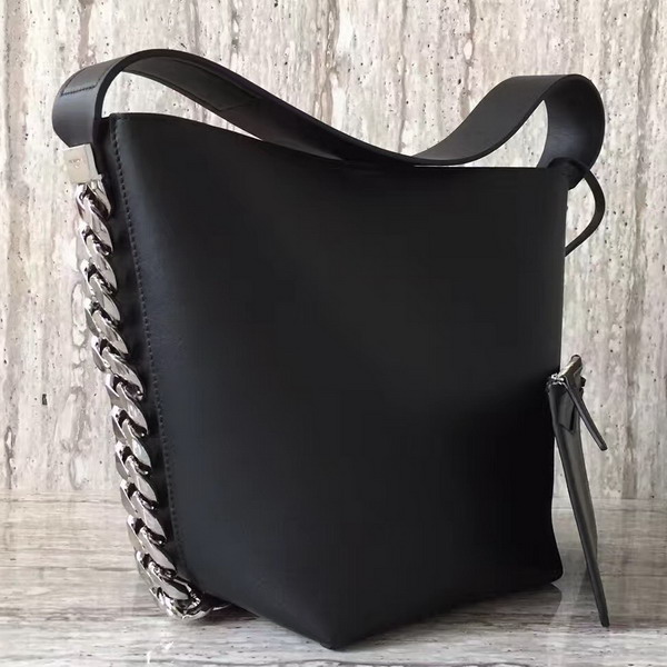 Givenchy Infinity Bucket Bag in Black Smooth Leather For Sale