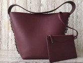Givenchy Infinity Bucket Bag in Burgundy Smooth Leather For Sale