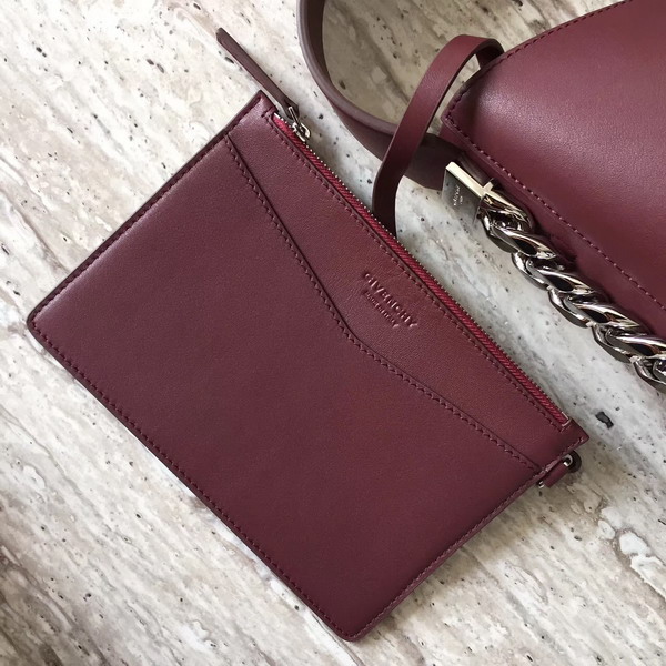 Givenchy Infinity Bucket Bag in Burgundy Smooth Leather For Sale
