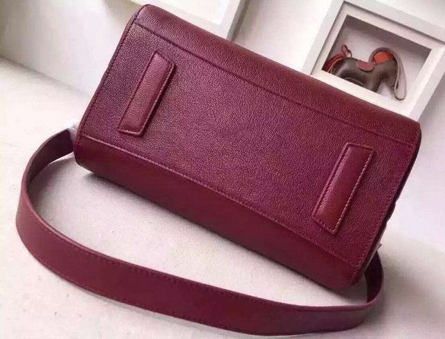 Givenchy Medium Antigona Bag In Oxblood Grained Leather for Sale