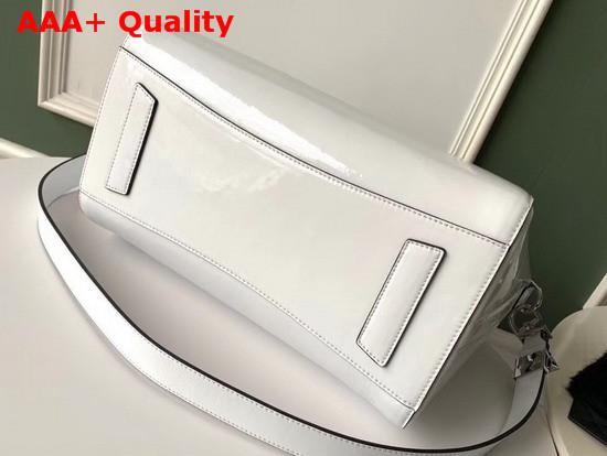 Givenchy Medium Antigona Bag in White Patent Leather Replica