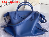 Givenchy Medium Antigona Soft Bag in Blue Smooth Leather Replica