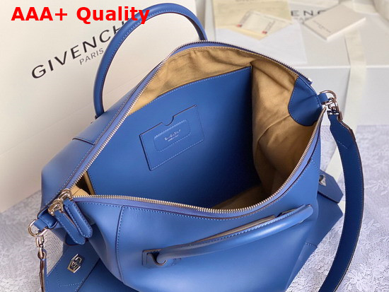 Givenchy Medium Antigona Soft Bag in Blue Smooth Leather Replica