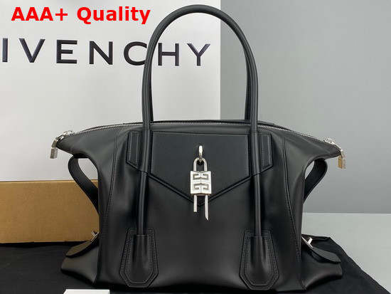 Givenchy Medium Antigona Soft Lock Bag in Smooth Leather Black Replica