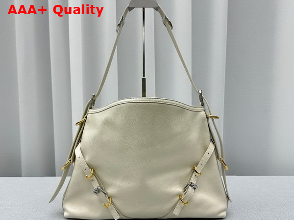 Givenchy Medium Voyou Bag in Ivory Leather Replica