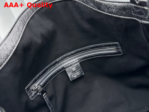 Givenchy Medium Voyou Bag in Silvery Grey Laminated Leather Replica