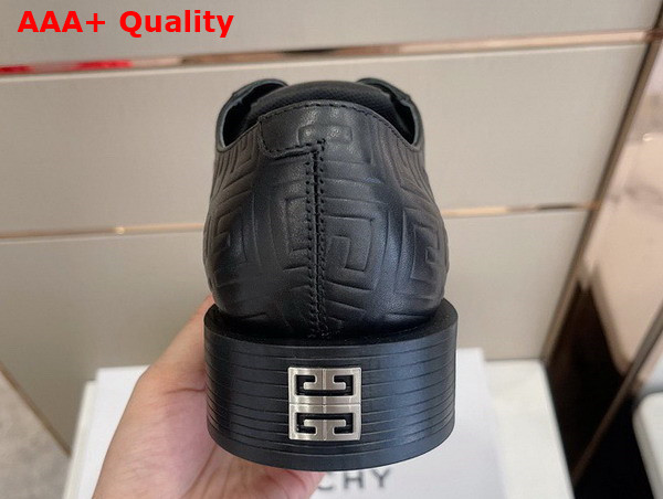 Givenchy Men Derbies in Black 4G Leather Replica