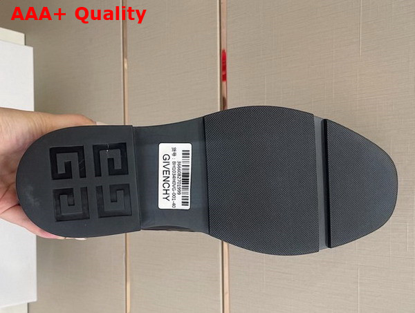 Givenchy Men Derbies in Black 4G Leather Replica