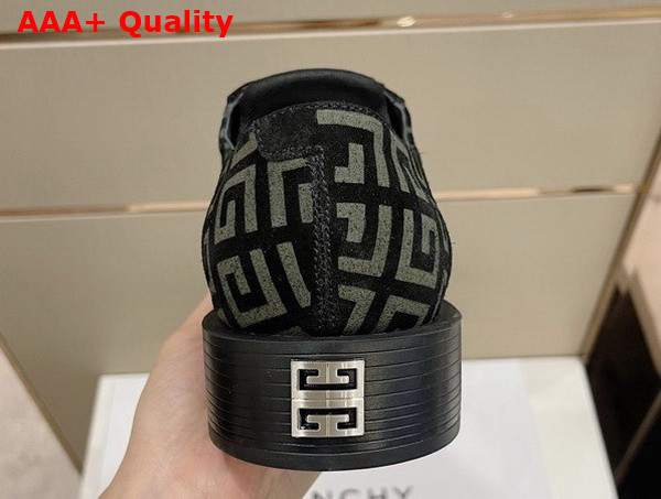 Givenchy Men Derbies in Black and Beige 4G Suede Leather Replica