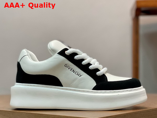 Givenchy Men Sneakers in Black Suede Leather and White Calfskin Leather Replica