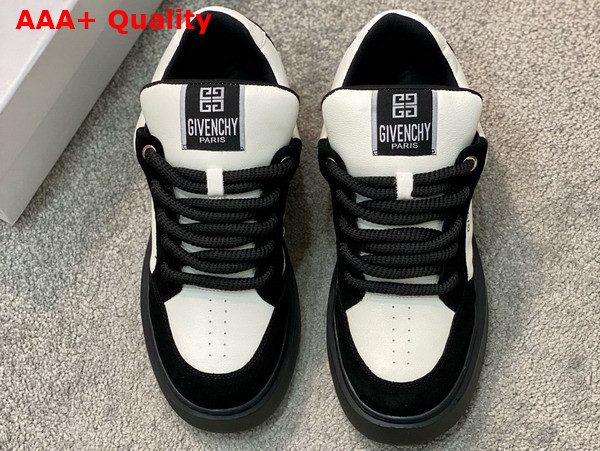 Givenchy Men Sneakers in Black and White Leather Replica