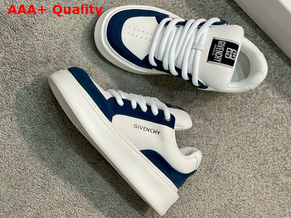 Givenchy Men Sneakers in Blue Suede Leather and White Calfskin Leather Replica