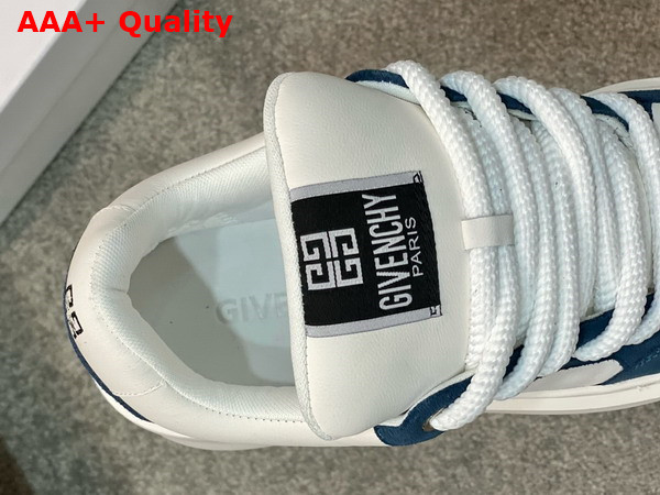 Givenchy Men Sneakers in Blue Suede Leather and White Calfskin Leather Replica