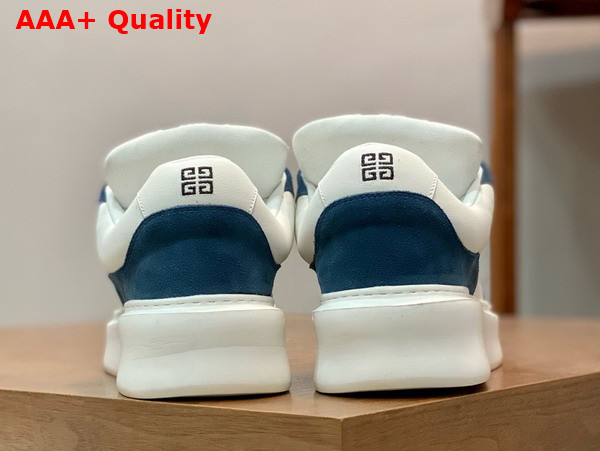 Givenchy Men Sneakers in Blue Suede Leather and White Calfskin Leather Replica