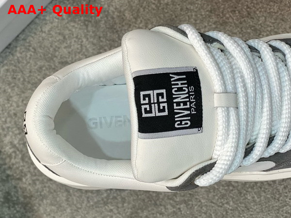 Givenchy Men Sneakers in Grey Suede Leather and White Calfskin Leather Replica