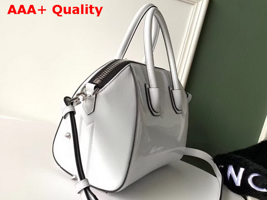 Givenchy Mini Antigona Bag in White Patent Leather Replica