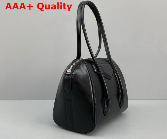 Givenchy Mini Antigona Lock Bag in Box Leather Black Replica