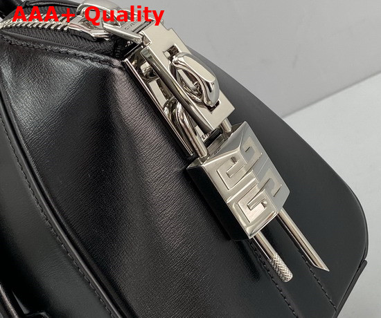 Givenchy Mini Antigona Lock Bag in Box Leather Black Replica
